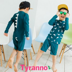 티라노 그린 유아동 래쉬가드/비치웨어/유아동수영복(남녀공용)