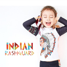 인디언 유아동 래쉬가드(화이트)/비치웨어/유아동수영복